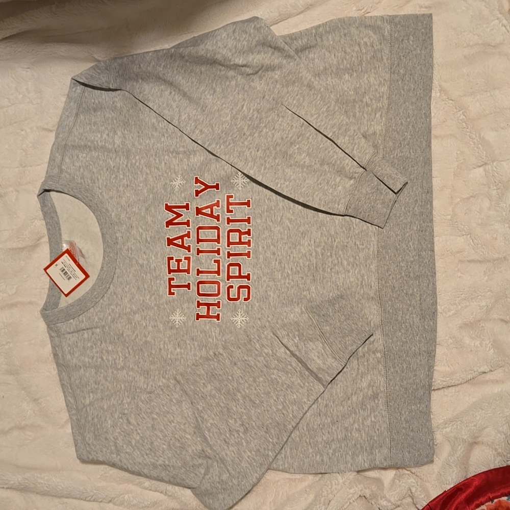NWT Christmas Team Holiday Spirit fleece